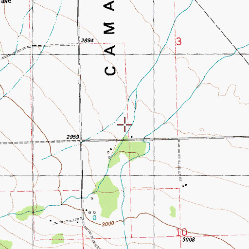 Topographic Map of 19N24W03CDC_01 Well, MT