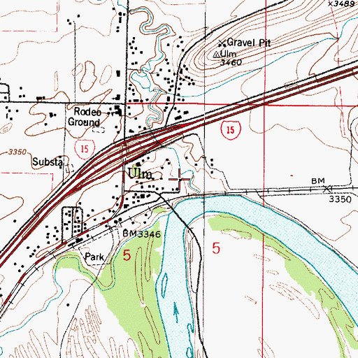 Topographic Map of 19N02E05A___01 Well, MT