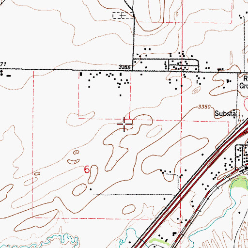 Topographic Map of 19N02E06A___01 Well, MT
