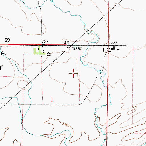 Topographic Map of 19N01E01A___01 Well, MT