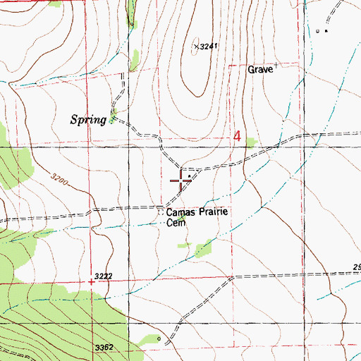 Topographic Map of 19N24W04CACA01 Well, MT