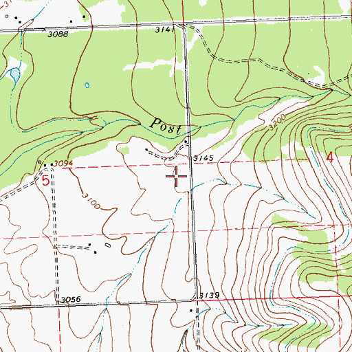 Topographic Map of 19N19W05DAA_01 Well, MT