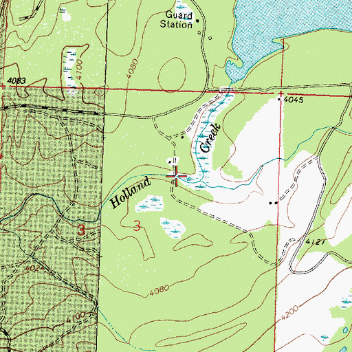 Topographic Map of 19N16W03ACAB01 Well, MT