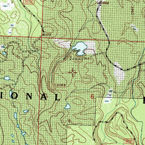 Topographic Map of 19N16W06BDBA01 Well, MT