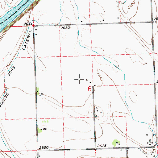 Topographic Map of 19N21W06BDD_01 Well, MT