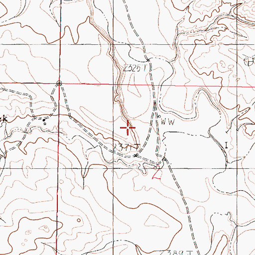 Topographic Map of 19N43E02BACA01 Well, MT