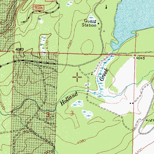 Topographic Map of 19N16W03ABCD01 Well, MT