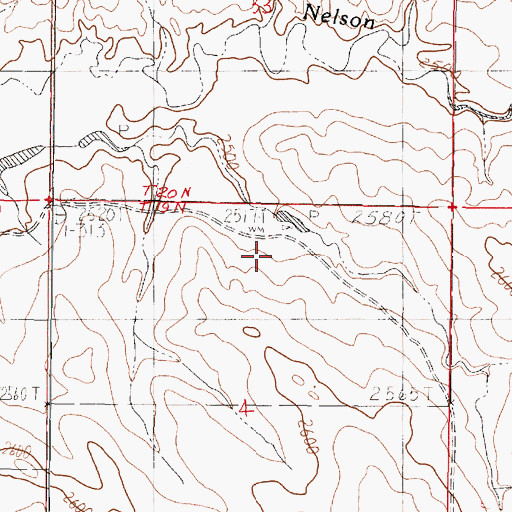 Topographic Map of 19N45E04ABBA01 Well, MT