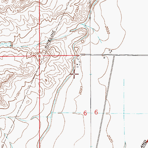 Topographic Map of 19N58E06BA__01 Well, MT