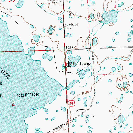 Topographic Map of 19N20W01BBC_01 Well, MT