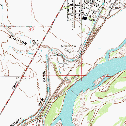 Topographic Map of 20N58E32DD__01 Well, MT