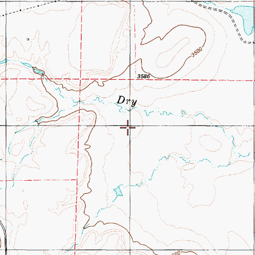Topographic Map of 20N01W35B___01 Well, MT
