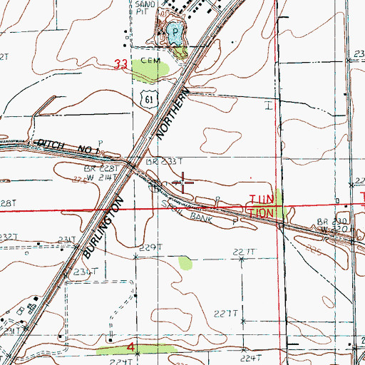 Topographic Map of Ditch Number 5, AR
