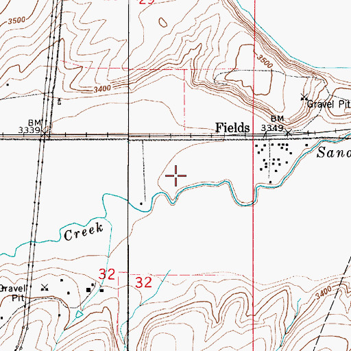 Topographic Map of 20N04E32A___02 Well, MT