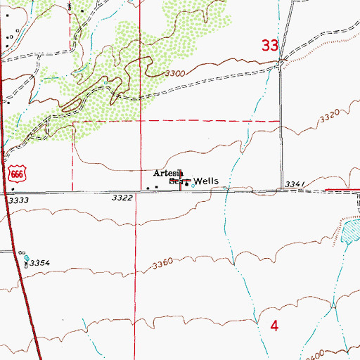 Topographic Map of Artesia School, AZ