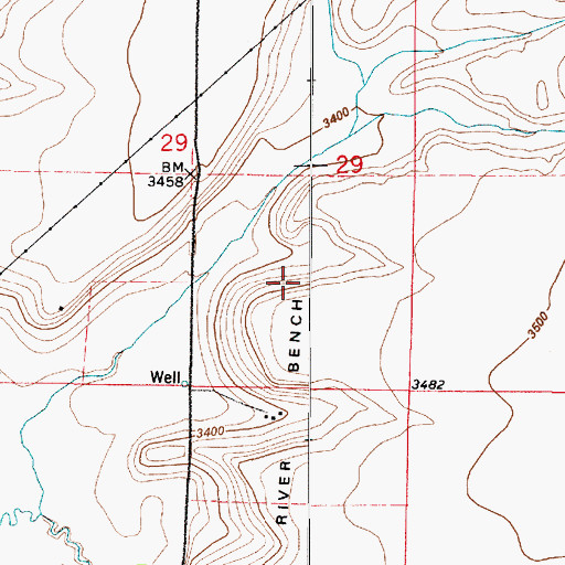 Topographic Map of 20N02E29D___05 Well, MT