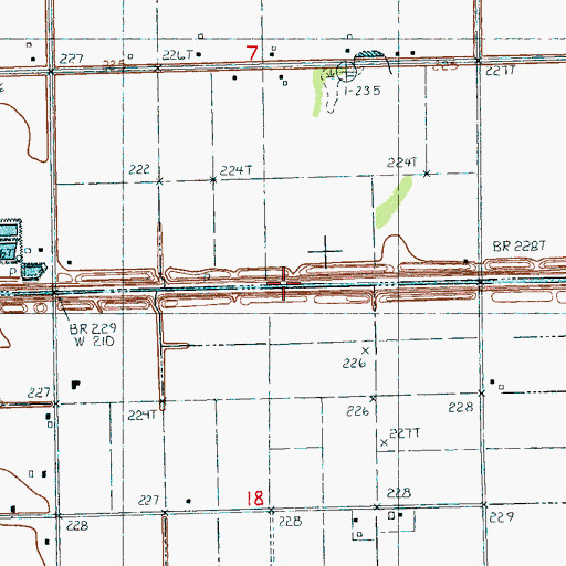 Topographic Map of Ditch Number 50, AR