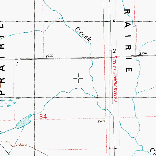 Topographic Map of 20N24W34AAC_01 Well, MT