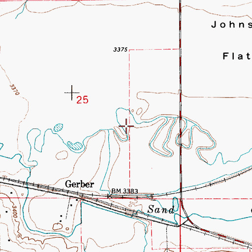 Topographic Map of 20N04E25D___01 Well, MT