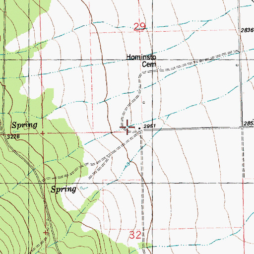 Topographic Map of 20N24W29CDDD01 Well, MT