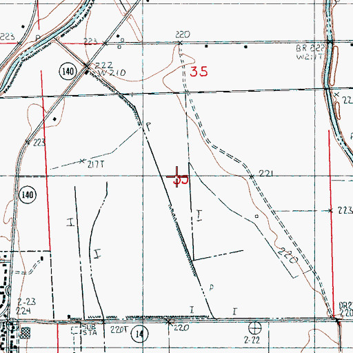 Topographic Map of Ditch Number 51, AR