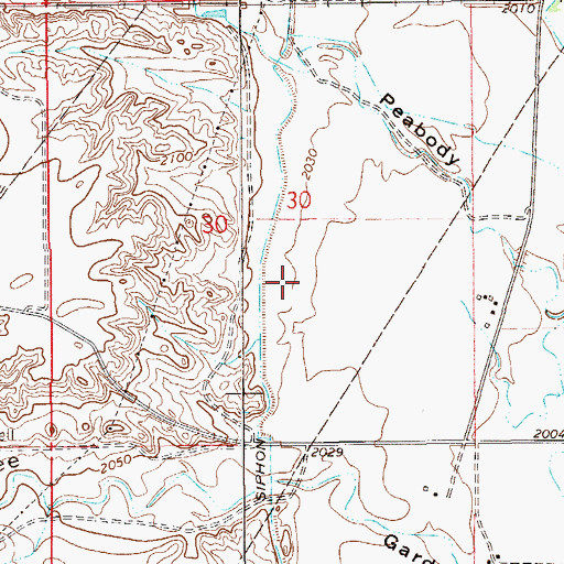 Topographic Map of 20N58E29DD__01 Well, MT