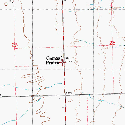 Topographic Map of 20N24W24CBBC01 Well, MT