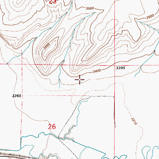 Topographic Map of 20N04E26A___02 Well, MT