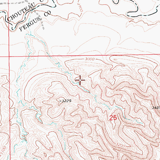 Topographic Map of 20N13E26AAD_01 Well, MT