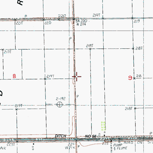 Topographic Map of Ditch Number 57, AR