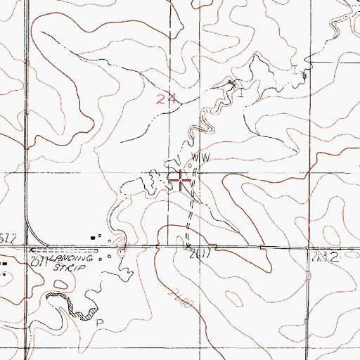 Topographic Map of 20N46E24DBCB01 Well, MT