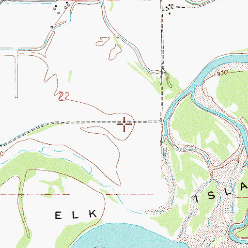 Topographic Map of 20N58E21BB__01 Well, MT