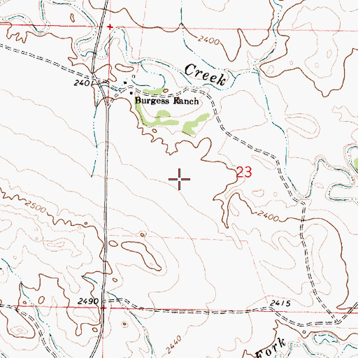 Topographic Map of 20N41E23B___02 Well, MT