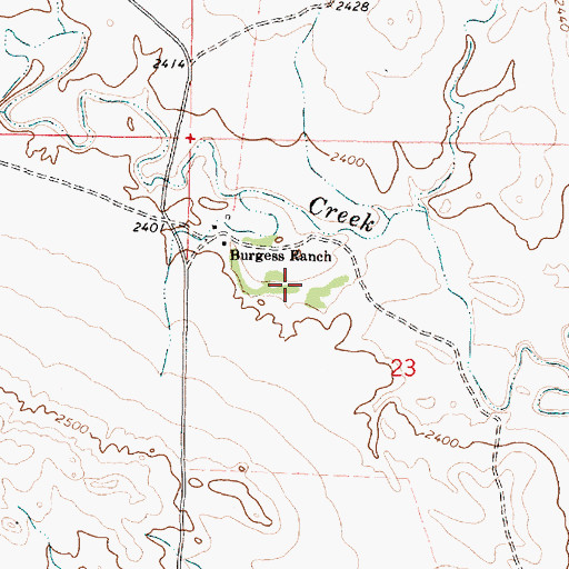 Topographic Map of 20N41E23B___01 Well, MT
