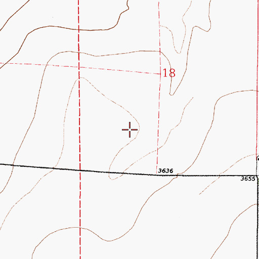 Topographic Map of 20N04E16CCBA02 Well, MT
