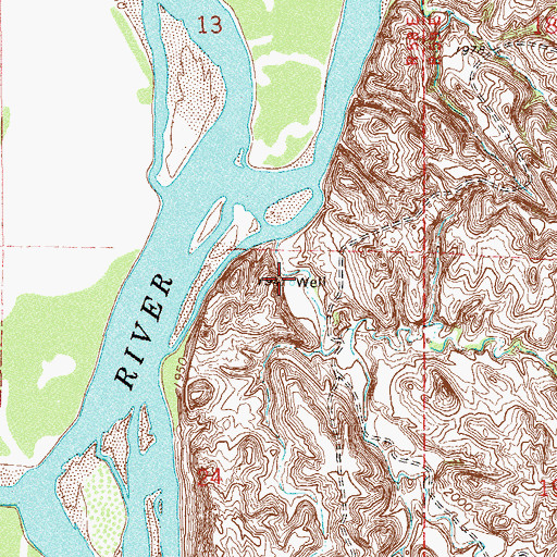 Topographic Map of 20N58E24ABAA01 Well, MT