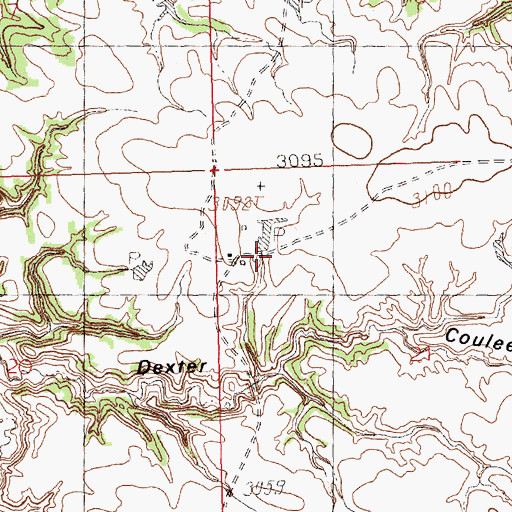 Topographic Map of 20N23E21BBD_01 Well, MT