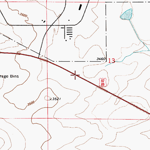Topographic Map of 20N04E13C___01 Well, MT