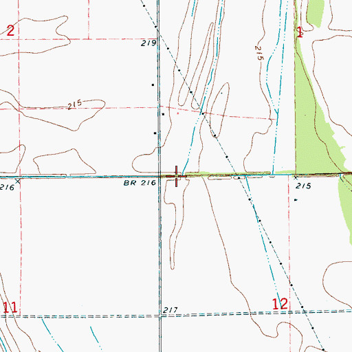 Topographic Map of Ditch Number 6, AR