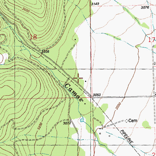 Topographic Map of 20N24W18DDAC01 Well, MT