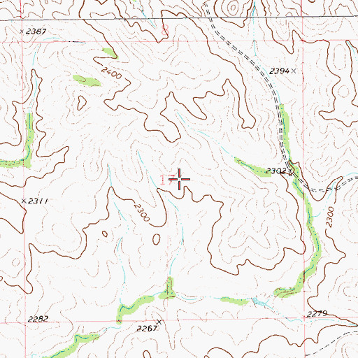 Topographic Map of 20N60E17AD__01 Well, MT