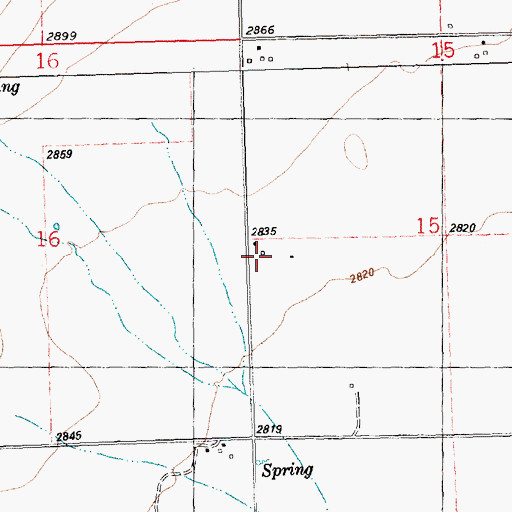 Topographic Map of 20N24W15CBB_01 Well, MT