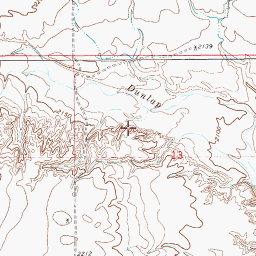 Topographic Map of 20N57E13BD__01 Well, MT