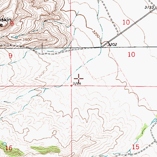 Topographic Map of 20N12E10CCCA01 Well, MT