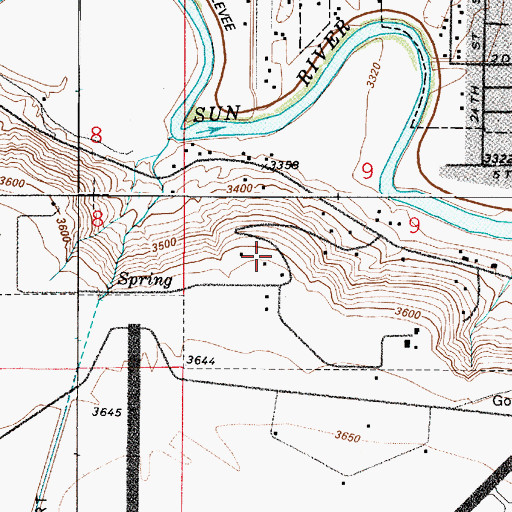Topographic Map of 20N03E09CBDD01 Well, MT