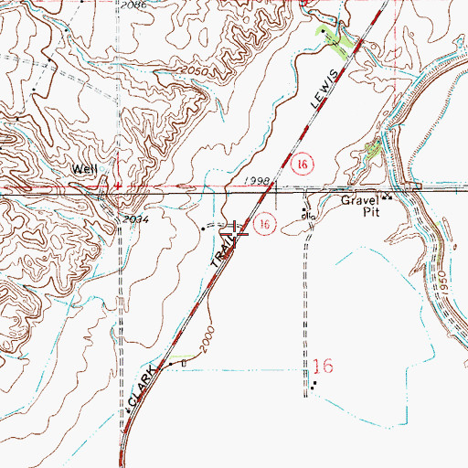 Topographic Map of 20N58E15CD__02 Well, MT