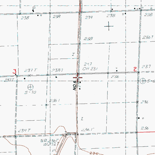 Topographic Map of Ditch Number 6, AR