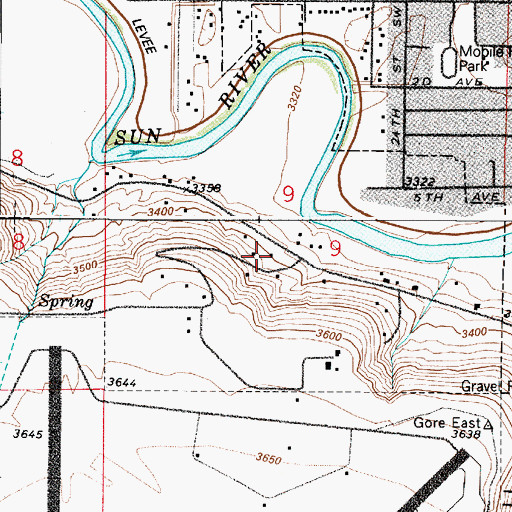 Topographic Map of 20N03E09CADB02 Well, MT