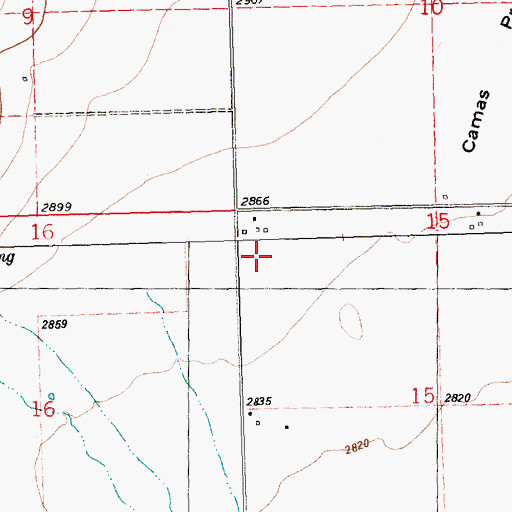 Topographic Map of 20N24W15BBBB01 Well, MT