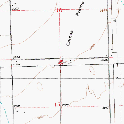 Topographic Map of 20N24W15ABB_01 Well, MT